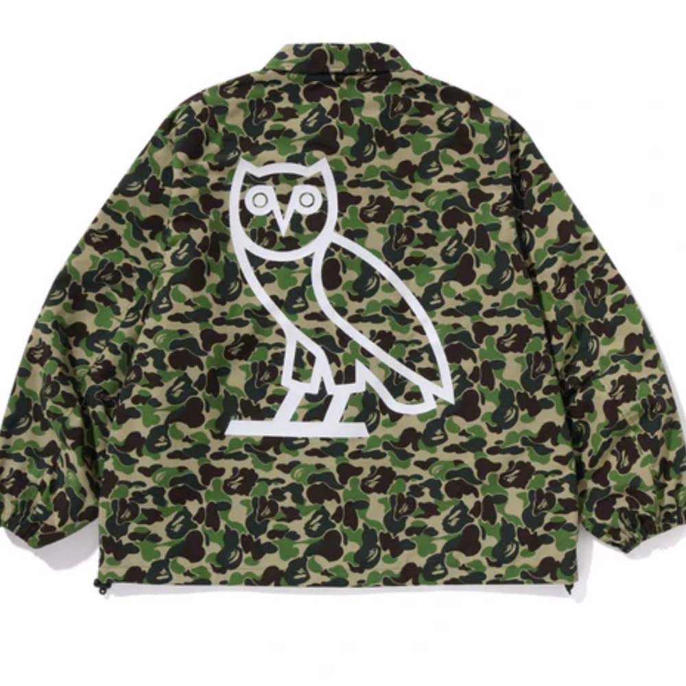 BAPE® x October's Very Own ABC CAMO COACH JACKET